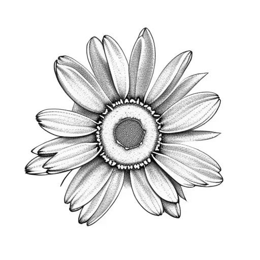 Daisy Flowers Top View