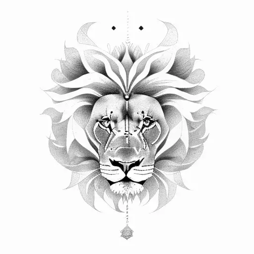 Flower And Lion