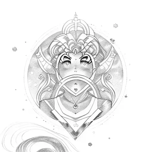 Sailor Moon Simple Lines