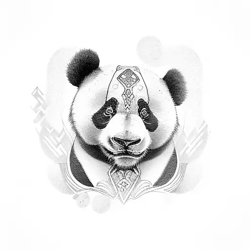 Art Deco Panda