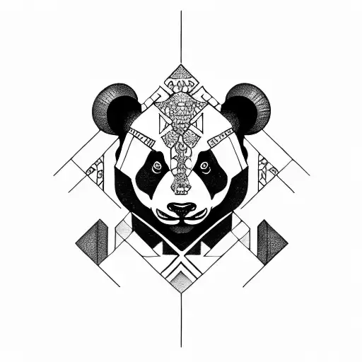 Art Deco Panda