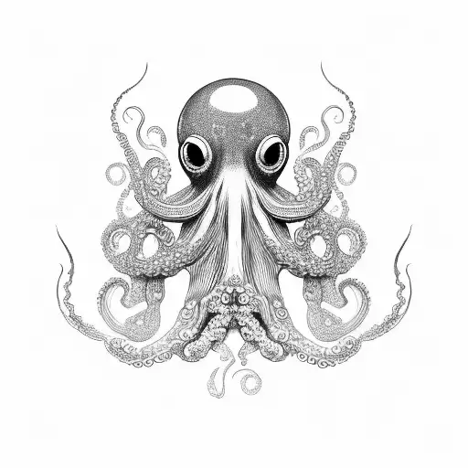 Psychedelic Octopus Profil View