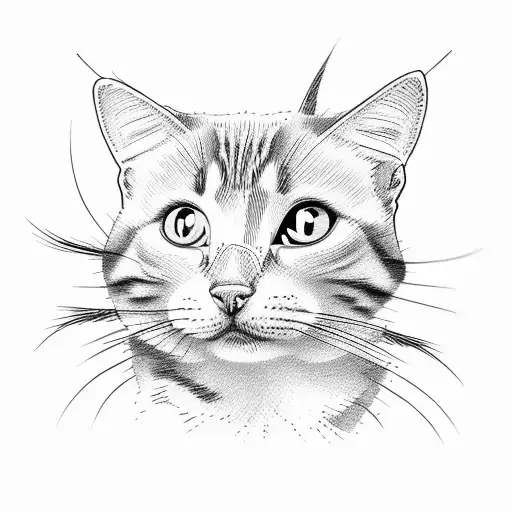 Cute Minimalistic Cat