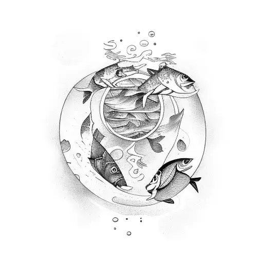 Aquarius Together With Fish Are Brothers