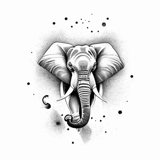 Elephant Plus Leaping Gazelle