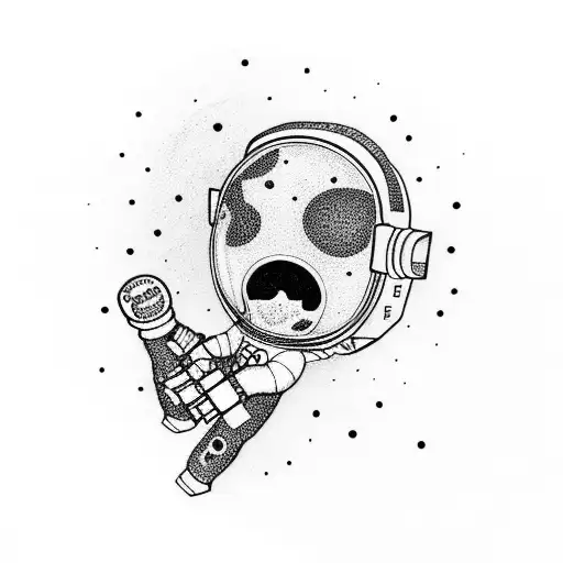 Astronaut Looking In The Mirror