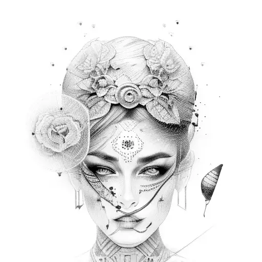 Italian Lady Wrap In Pasta