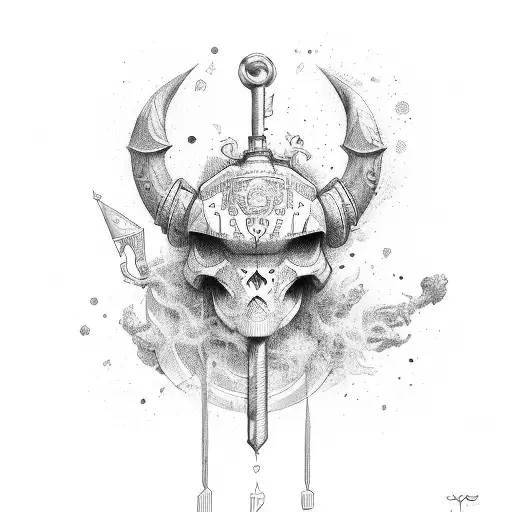 Music Key And Ship Anchor