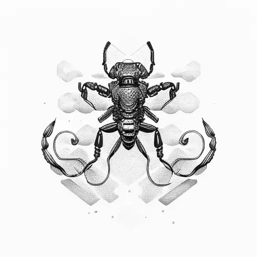 Scorpion With Colours