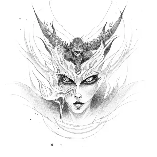 Demon Possesed Woman Forest