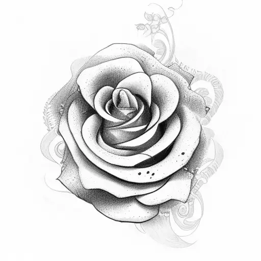 Western Roses With Initials C J E