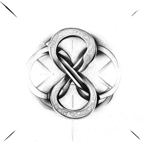 Infinity Symbol With Chain And 2 J Letters