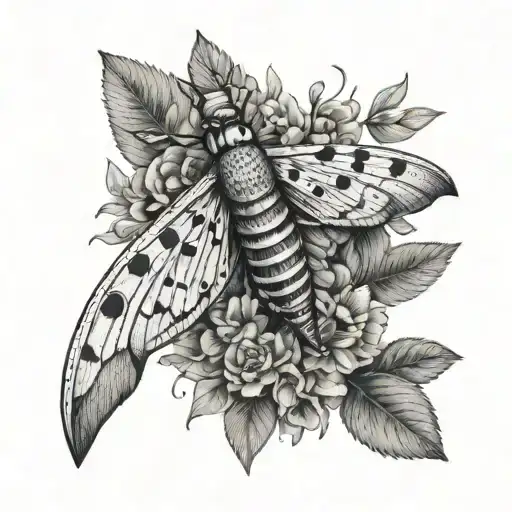 Hawk Moth With A Hairy Mustache