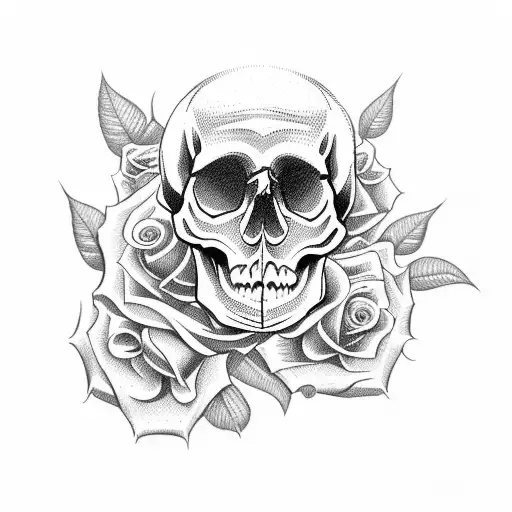 Skull Roses Mental Health