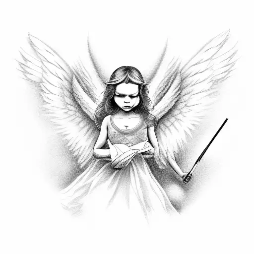 Angel With Cigarrette