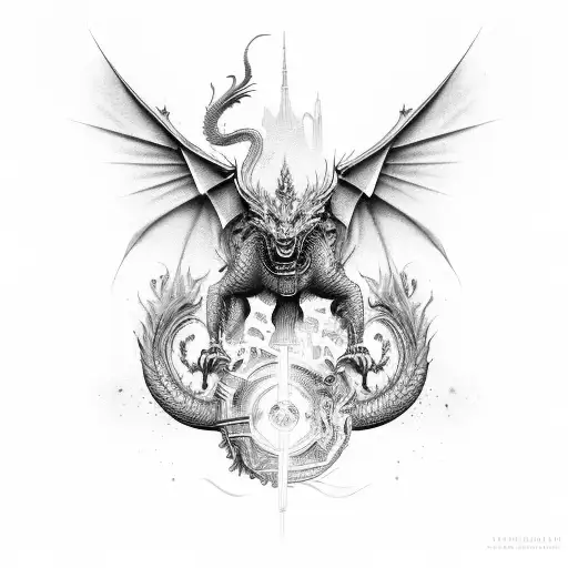 Dragon On Motorcicle