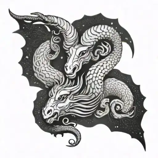 Aries Ram And Dragon