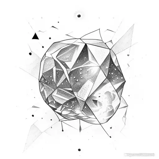 Crystal With A Galaxy Inside