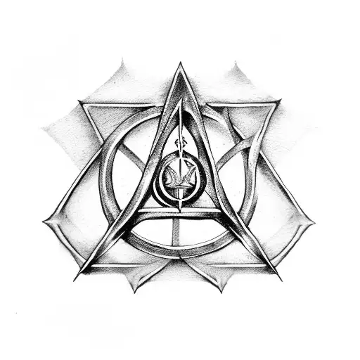 Deathly Hallows Original Symbol From The Harry Potter Book