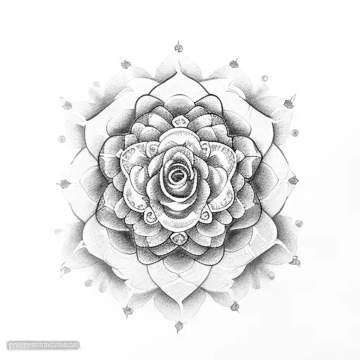 Mandala Roses Floral Pretty