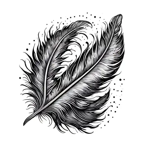 Feather And Waves