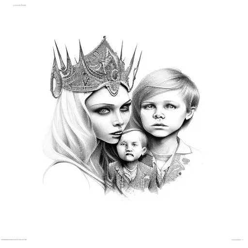 Mother With Three Boys