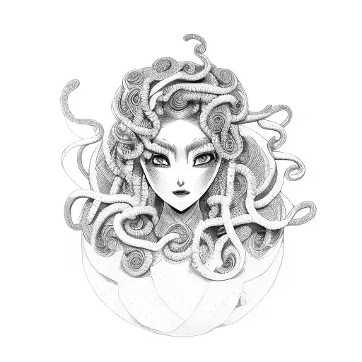 Medusa Wearing Hanbok