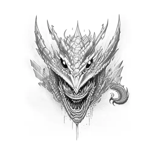 A Dragon Eating A Tv