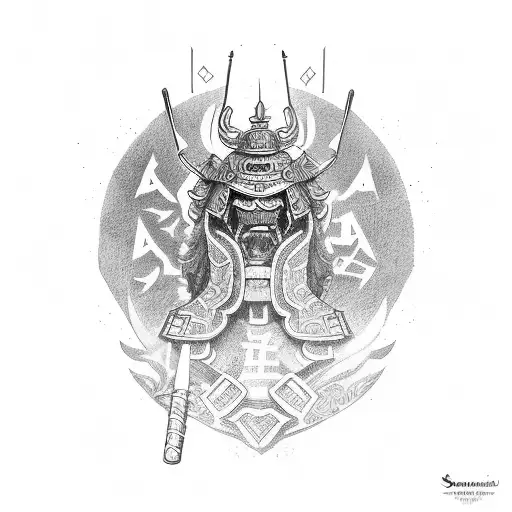 Samurai Prepped For Battle