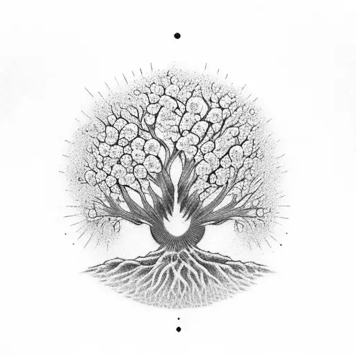 Tree Of Life With Blossom