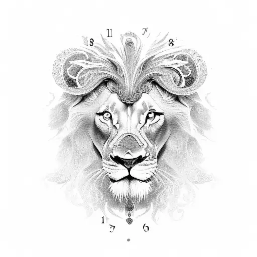 Lion Dolphin Rose Clock