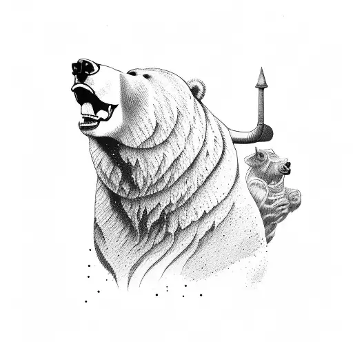 Bear And Bull Fighting