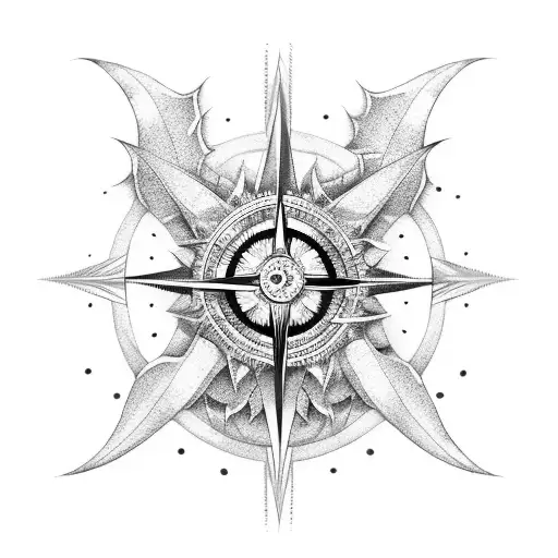 Compass Dragon Water Mountain