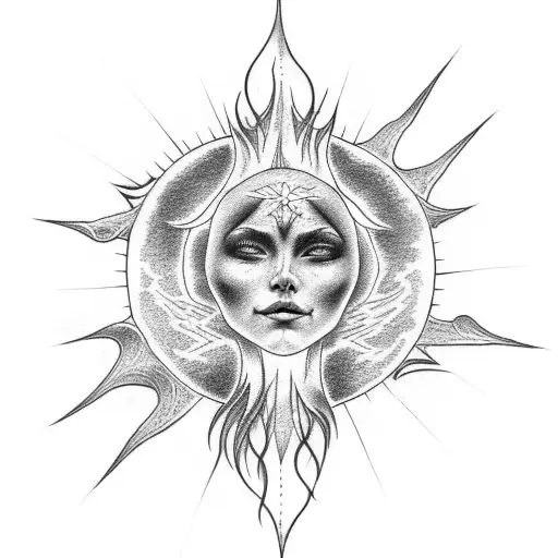 Falling Angel Sun Moon