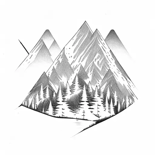 Forest Reflecting Mountains