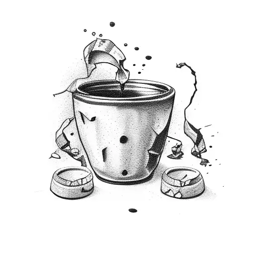 Doodle Broken Cup