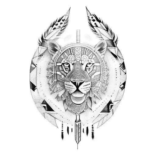 Warrior Native American Leo Family