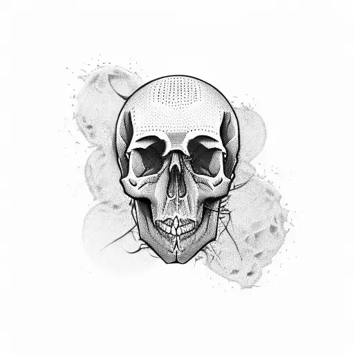 23 Number With A Skull Inside The Number 23