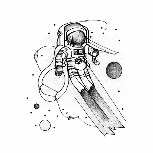 Astronaut Holding A Kite