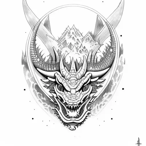 Toro Dragon Y La Luna