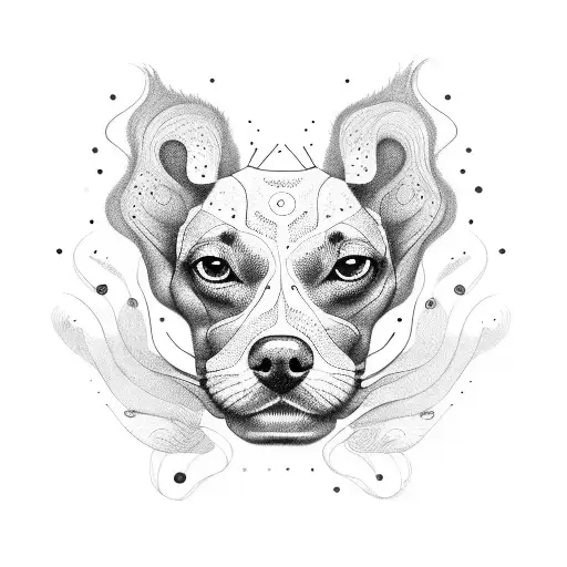 Woman Womb Dog Inside