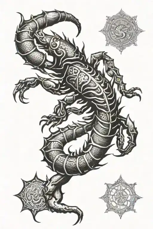 Scorpio With Hindu God