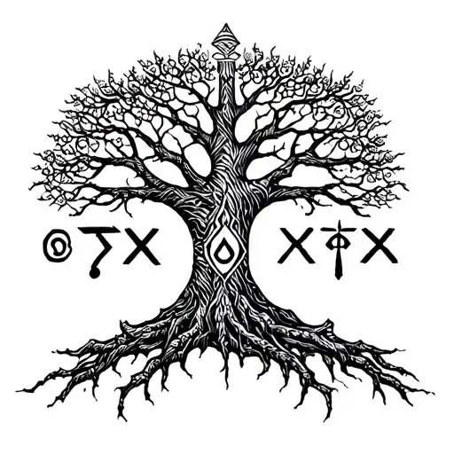 Viking Rune Tree Of Life