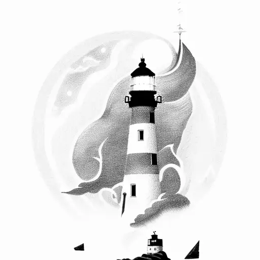 Lighthouse With Coordinates