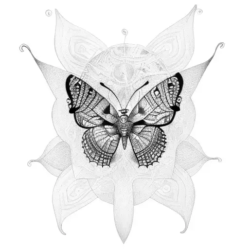 Butterflies With African Face