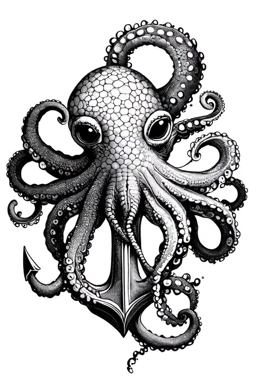 Octopus Holding Anchor