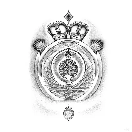 Tree Of Life Claddagh