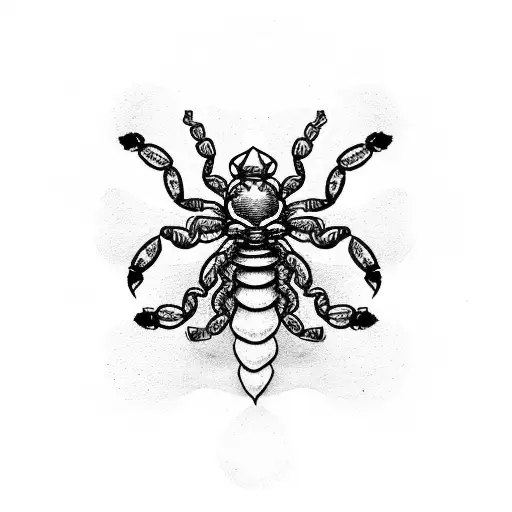 Scorpion With Four Leaf Clover