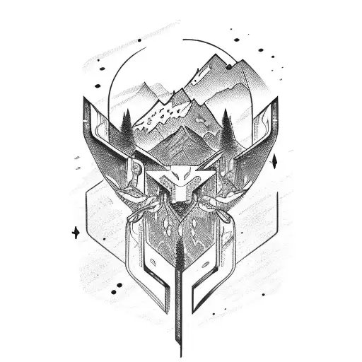 Carabiner With A Mountain