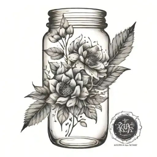 Plant In A Jar That Wraps Around Knee Cap
